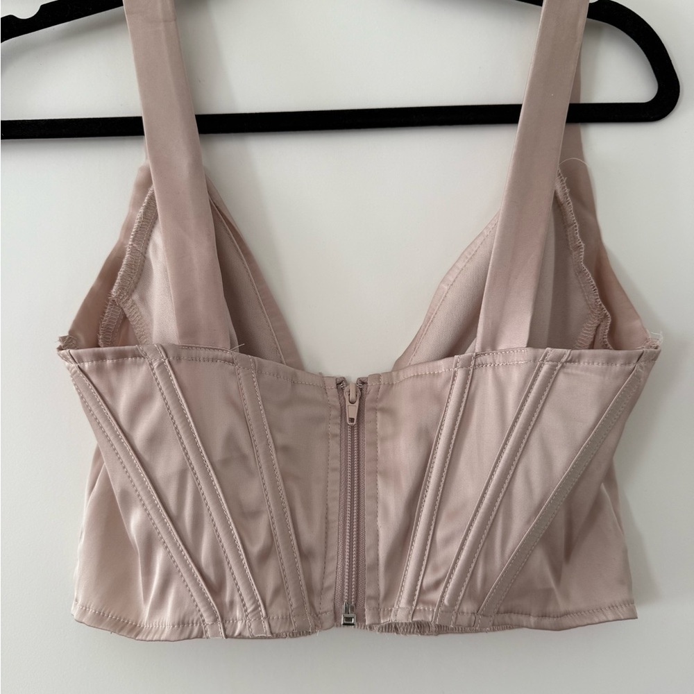 Champagne Satin Crop - Picture 5 of 5